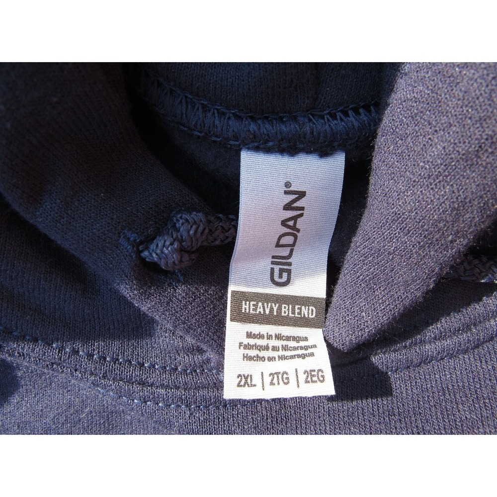 Gildan Hoodie Men's Navy Blue 2XL Made in 1981 Graphic Cotton‎ Blend - Picture 9 of 10
